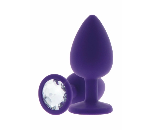 TOYJOY Diamond Booty Jewel Small Silicone Plug with Gemstone Accent