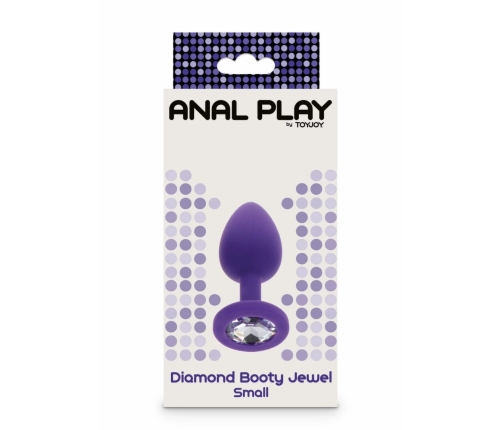 TOYJOY Diamond Booty Jewel Small Silicone Plug with Gemstone Accent