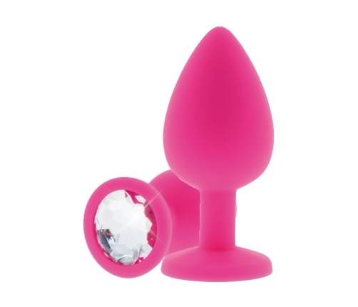 TOYJOY Diamond Booty Jewel Medium Silicone Plug with Gem Accent