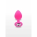 TOYJOY Diamond Booty Jewel Medium Silicone Plug with Gem Accent