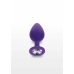 TOYJOY Diamond Booty Jewel Medium Silicone Plug with Gemstone Accent