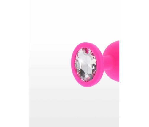 TOYJOY Diamond Booty Jewel Large Silicone Plug with Gemstone Accent