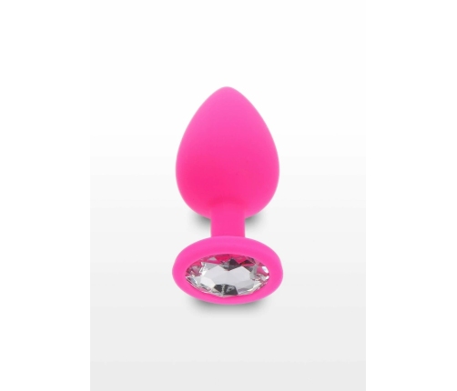 TOYJOY Diamond Booty Jewel Large Silicone Plug with Gemstone Accent