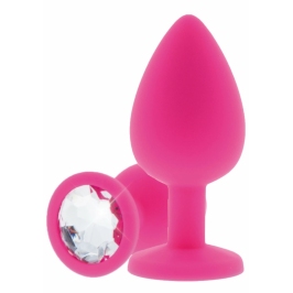 TOYJOY Diamond Booty Jewel Large Silicone Plug with Gemstone Accent