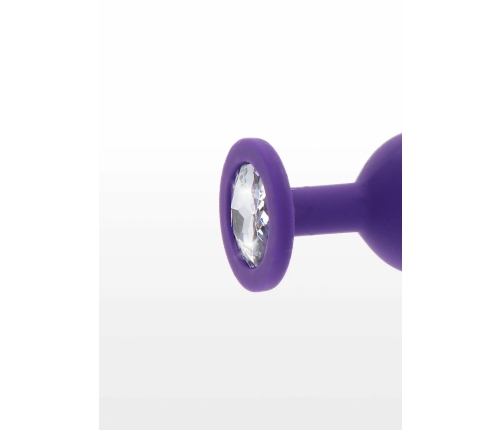 TOYJOY Diamond Booty Jewel Large Silicone Plug with Gemstone Accent