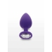 TOYJOY Diamond Booty Jewel Large Silicone Plug with Gemstone Accent