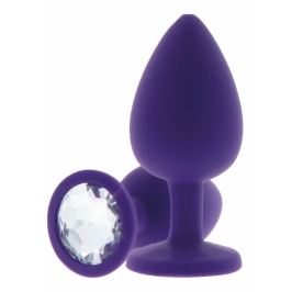TOYJOY Diamond Booty Jewel Large Silicone Plug with Gemstone Accent