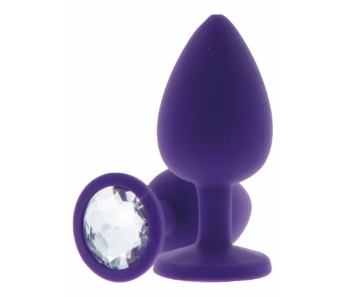 TOYJOY Diamond Booty Jewel Large Silicone Plug with Gemstone Accent