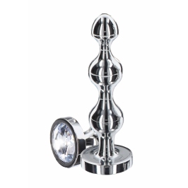 TOYJOY Diamond Star Beads Small Aluminium Plug with Silver Jewel