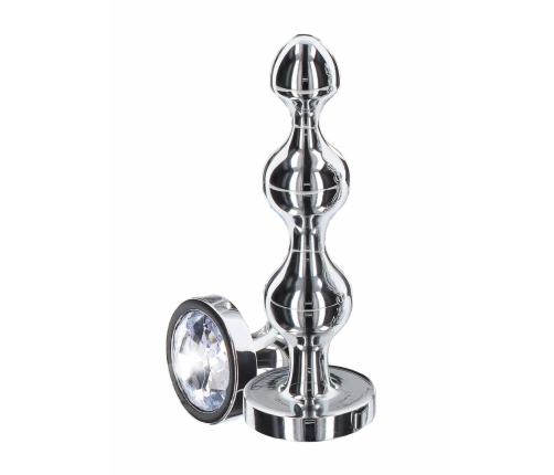 TOYJOY Diamond Star Beads Small Aluminium Plug with Silver Jewel