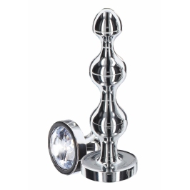 TOYJOY Diamond Star Beads Medium Aluminium Plug with Silver Jewel