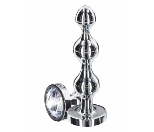 TOYJOY Diamond Star Beads Medium Aluminium Plug with Silver Jewel
