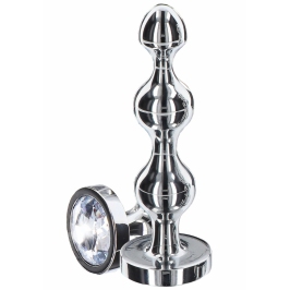 TOYJOY Diamond Star Beads Large Aluminium Plug with Silver Jewel