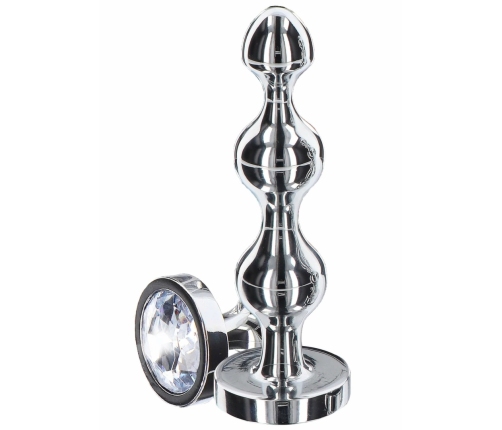 TOYJOY Diamond Star Beads Large Aluminium Plug with Silver Jewel