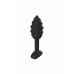 ToyJoy Swirl Plug Black 9.2 cm - Textured Silicone Anal Model