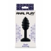 ToyJoy Swirl Plug Black 9.2 cm - Textured Silicone Anal Model