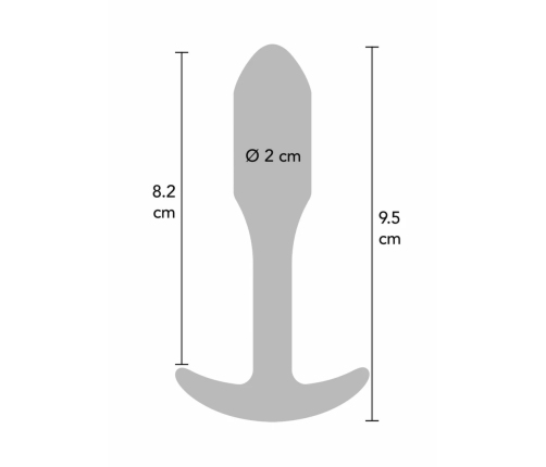 ToyJoy Smooth Anal Plug Small Silicone 9.7cm by Dream Toys - Beginner Size