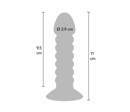 ToyJoy Vibrating Anal Plug Medium Silicone 11cm - Multispeed System
