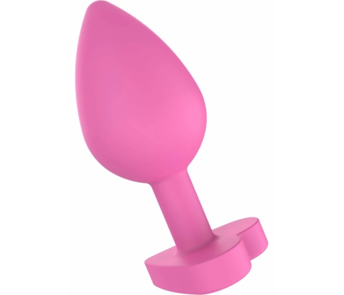 ToyJoy Booty Sweethearts Silicone Plug Heart Base Let's F*ck Black
