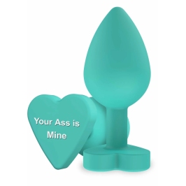 ToyJoy Booty Sweethearts Silicone Plug Heart Base Black Medium