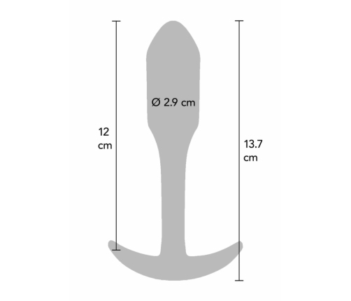 ToyJoy Smooth Anal Plug XLarge Silicone Body-Safe 13.7cm Black