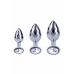 TOYJOY Disco Diamond Plug Large Aluminum Gem Base Silver