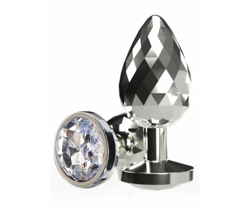 TOYJOY Disco Diamond Plug Large Aluminum Gem Base Silver
