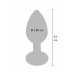TOYJOY Disco Diamond Plug Large Aluminum Gem Base Silver