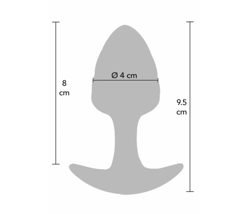 ToyJoy Crystal Plug Medium Liquid Silicone Glam Look 8713221845078
