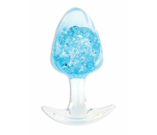 ToyJoy Crystal Large Plug - Liquid Silicone, Crystal Accent, Wide Base