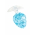 ToyJoy Crystal Large Plug - Liquid Silicone, Crystal Accent, Wide Base