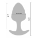 ToyJoy Crystal Large Plug - Liquid Silicone, Crystal Accent, Wide Base