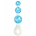 ToyJoy Crystal Trio Medium - Silicone Anal Plug with Crystal Accents