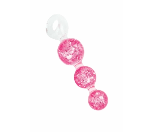 ToyJoy Crystal Trio Medium Plug - Liquid Silicone, Sparkling Design
