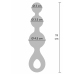 ToyJoy Crystal Trio Medium Plug - Liquid Silicone, Sparkling Design