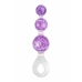 ToyJoy Crystal Trio Medium Plug - Liquid Silicone, Sparkling Design