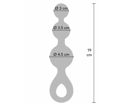 ToyJoy Crystal Trio Medium Plug - Liquid Silicone, Sparkling Design