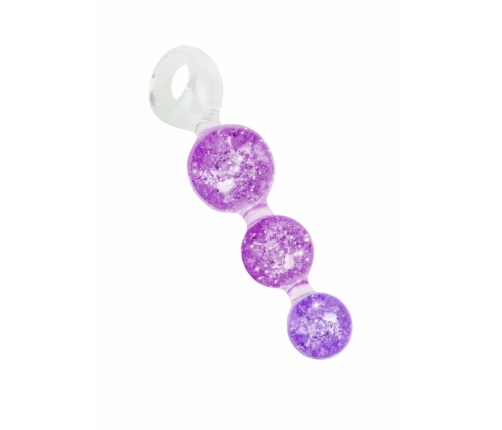 ToyJoy Crystal Trio Medium Plug - Liquid Silicone, Sparkling Design