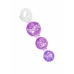 ToyJoy Crystal Trio Medium Plug - Liquid Silicone, Sparkling Design