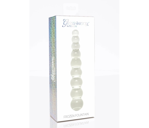 TOYJOY GLASS WORXX Dual-Use Frozen Fountain Glass Massager 18 cm
