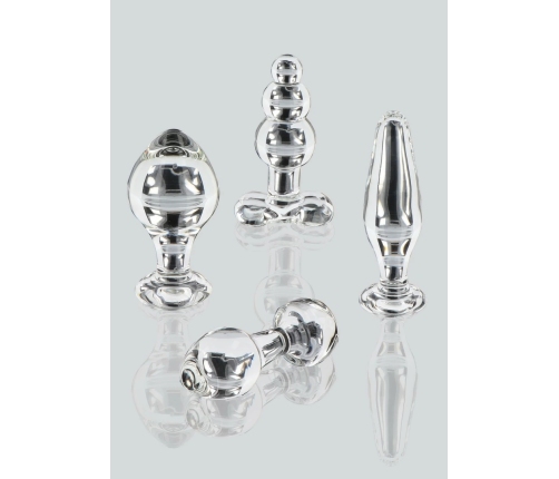 TOYJOY GLASS WORXX Crystal Anal Jewel - Glass Plug with Flared Base