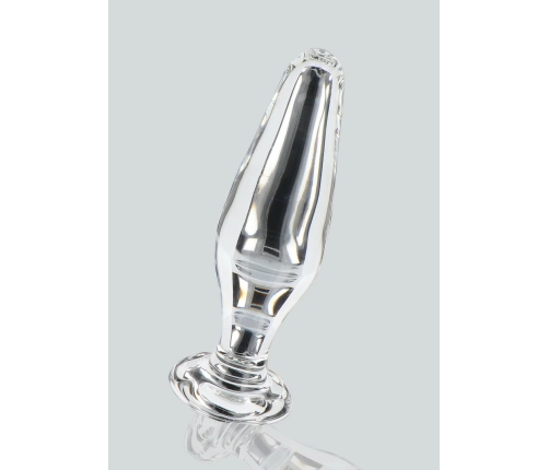 TOYJOY GLASS WORXX Star Sparkler - Glass Plug, Tapered, Clear