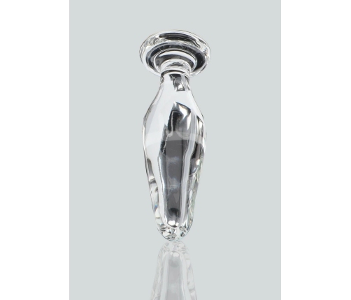 TOYJOY GLASS WORXX Star Sparkler - Glass Plug, Tapered, Clear
