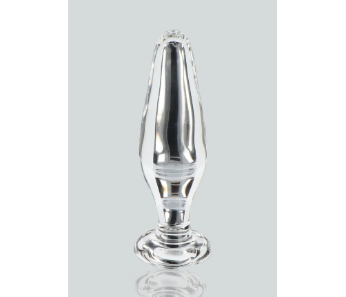 TOYJOY GLASS WORXX Star Sparkler - Glass Plug, Tapered, Clear