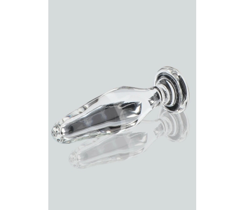 TOYJOY GLASS WORXX Star Sparkler - Glass Plug, Tapered, Clear