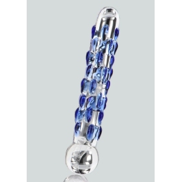 TOYJOY GLASS WORXX Diamond Dazzler Dong Blue Glass Intimate Model