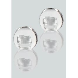 TOYJOY GLASS WORXX Pearl Drops Weighted Kegel Training Balls Glass