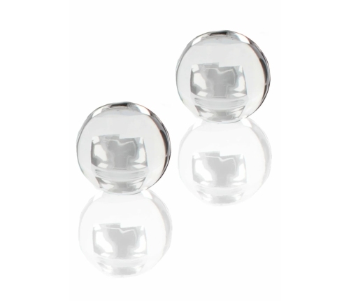 TOYJOY GLASS WORXX Pearl Drops Weighted Kegel Training Balls Glass