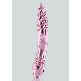 TOYJOY GLASS WORXX Dual-Ended Rhinestone Wand Pink Glass 21 cm