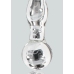TOYJOY GLASS WORXX Sparkle Wand - Glass Intimate Massager, Wavy Design